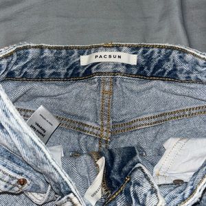 Pacsun Jeans, Waist 24, ripped wide leg, high rise